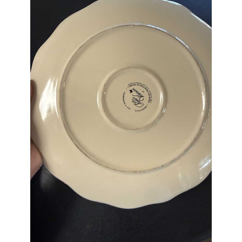Pioneer Woman Stoneware Linen Lace,Cream Serving Bowl & 2 Plates - Picture 10 of 14